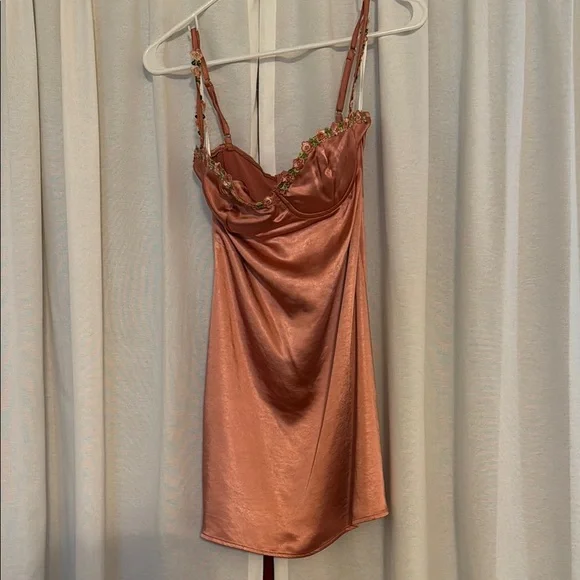 open lace back dress Nellie Mini Dress Pink main image 0